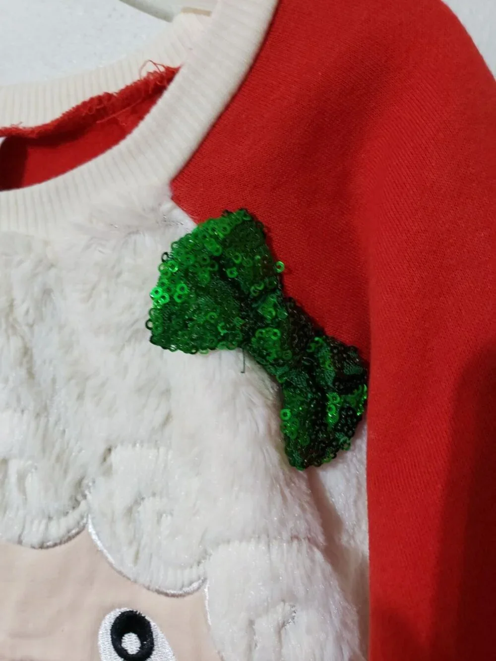 Nannette Kids santa sweatshirt, size 6X
